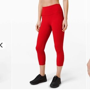 Like New LuluLemon Pace Rival High-Rise Crop